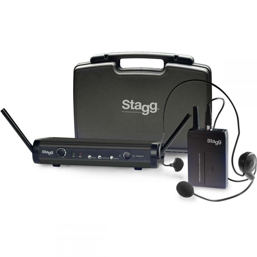 Stagg SUW-30-HSS-B - nagłowny system bezprzewodowy UHF